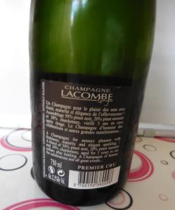Champagne Lacombe - controetichetta